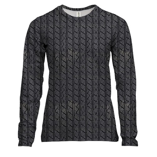 Женский 3D лонгслив с поверхностью покрышки