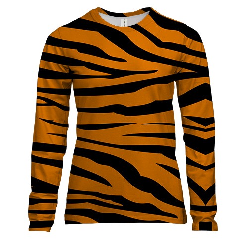 Женский 3D лонгслив с тигровой кожей