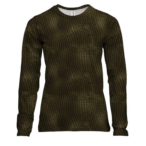 Женский 3D лонгслив с кожей рептилии