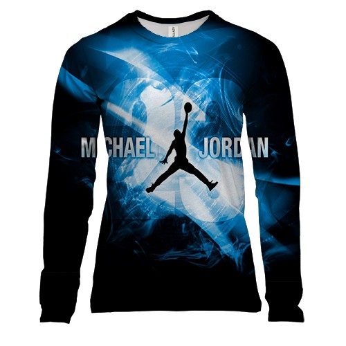 Женский 3D лонгслив Michael Jordan