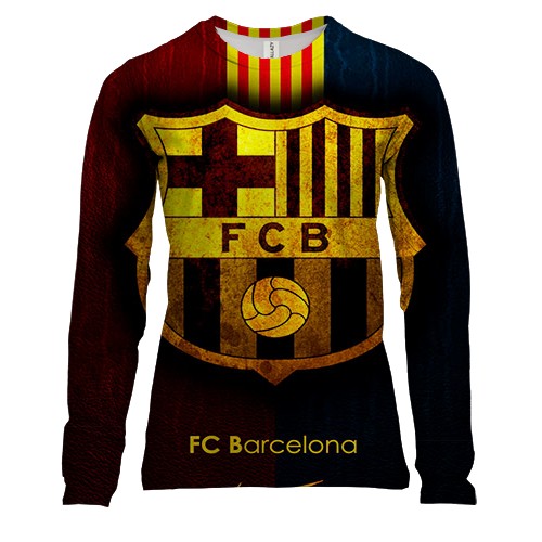 Женский 3D лонгслив FC Barcelona