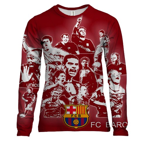 Жіночий 3D лонгслів FC Barcelona (2)