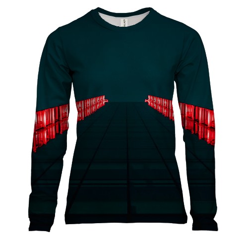 Женский 3D лонгслив с красивым мостом