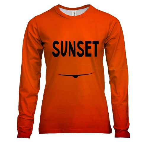 Жіночий 3D лонгслів Sunset