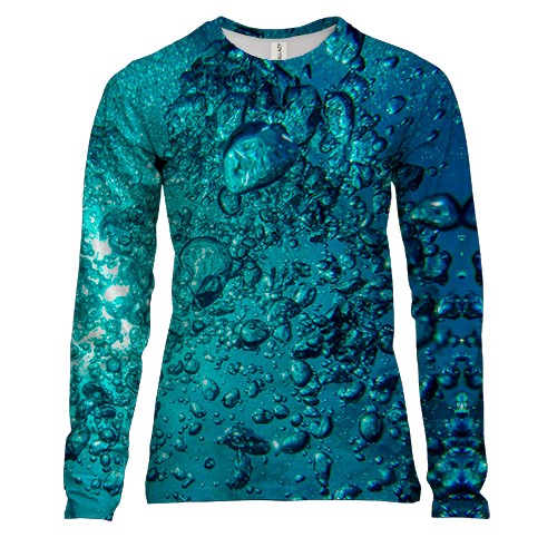 Женский 3D лонгслив с подводным видом
