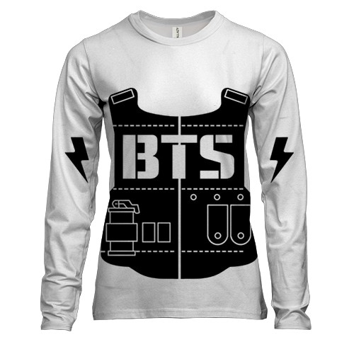 Женский 3D лонгслив с группой БТС (BTS) K-POP ARMY
