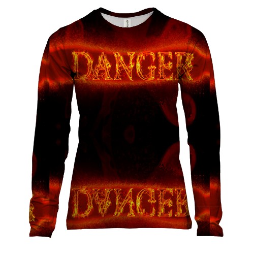 Женский 3D лонгслив Danger