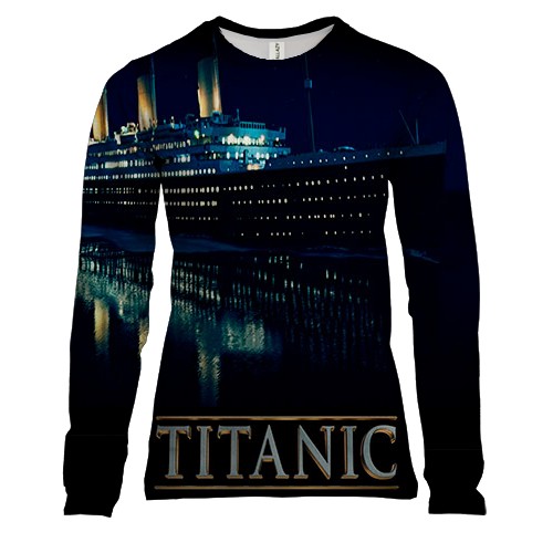 Жіночий 3D лонгслів з Титаніком