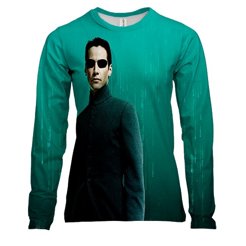 Женский 3D лонгслив с Нео (Матрица)