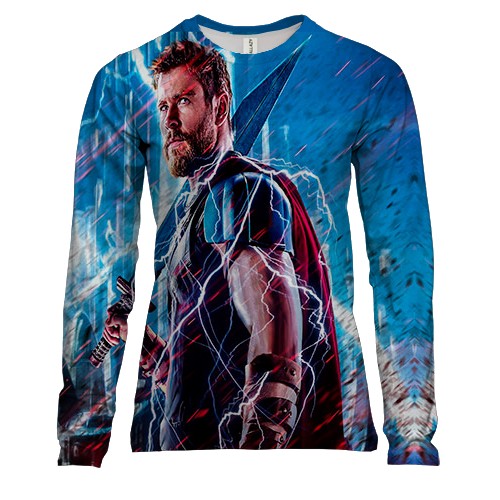 Женский 3D лонгслив с Тором