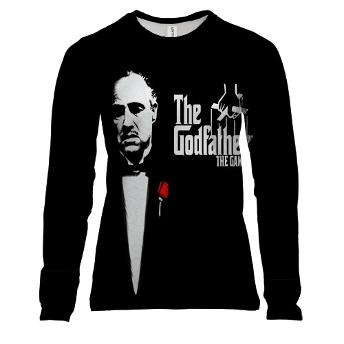 Жіночий 3D лонгслів з Хрещеним батьком