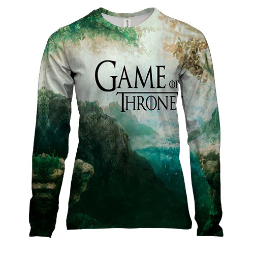 Женский 3D лонгслив с пейзажем (Игра Престолов)