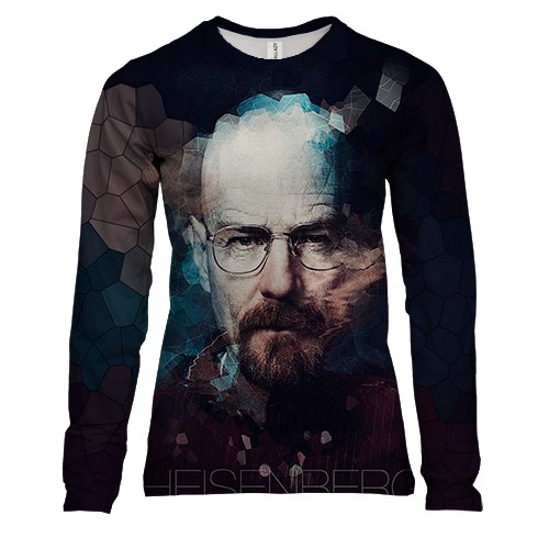 Жіночий 3D лонгслів с Хайзенбергом (Во все тяжкие)