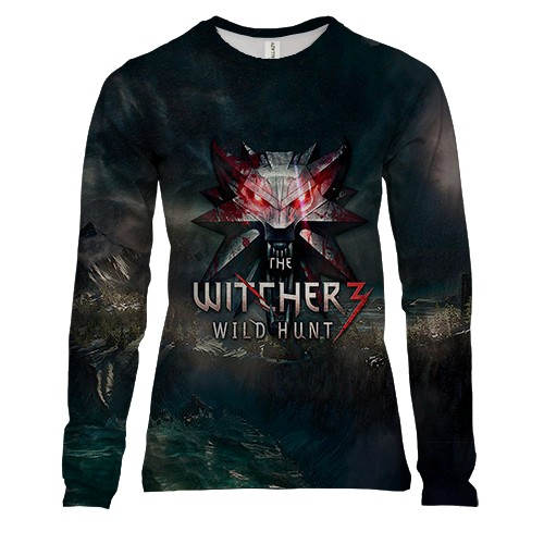 Женский 3D лонгслив Witcher 3 - Wild Hunt