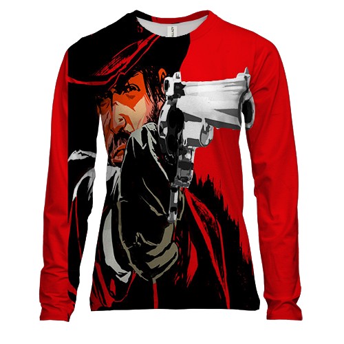 Жіночий 3D лонгслів Red Dead Redemption 2