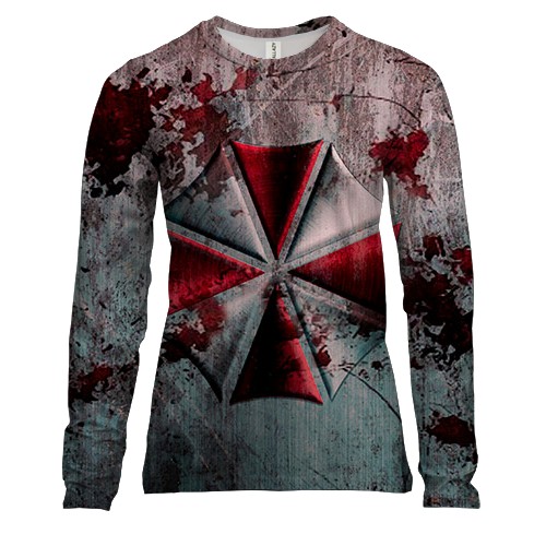 Жіночий 3D лонгслів umbrella corporation