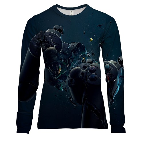 Жіночий 3D лонгслів з джойстиком, що розпадається