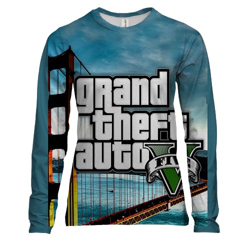 Женский 3D лонгслив GTA - V