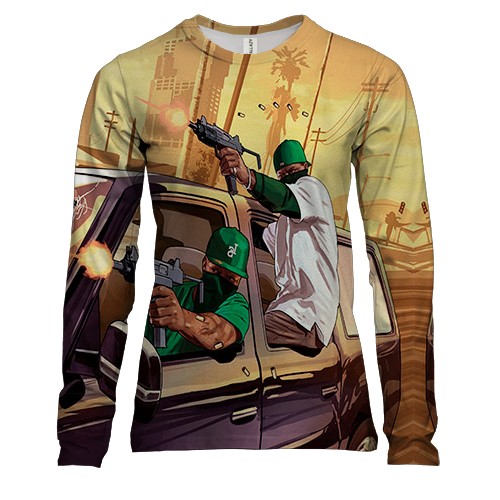 Жіночий 3D лонгслів GTA - San Andreas