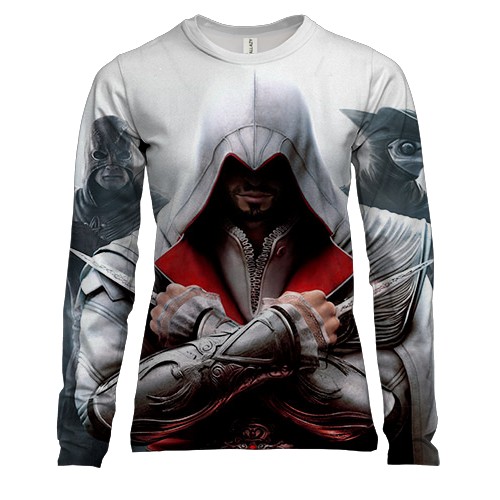 Женский 3D лонгслив с Эцио Аудиторе (Assassin