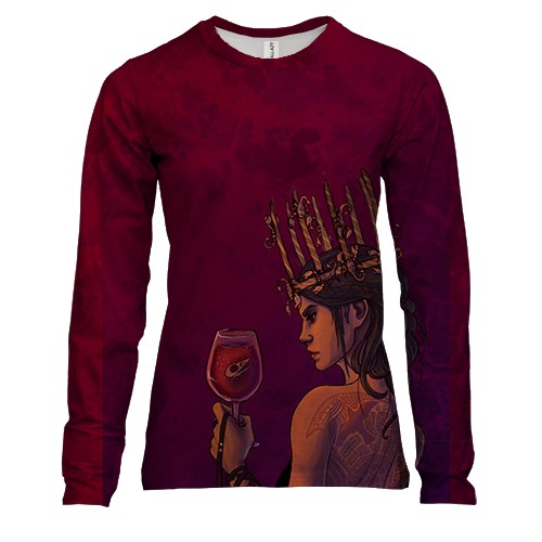 Женский 3D лонгслив со знаком зодиака Скорпион