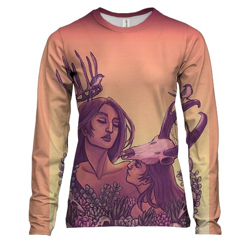 Жіночий 3D лонгслів зі знаком зодіаку Близнюки