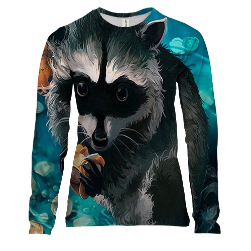 Жіночий 3D лонгслів з єнотом