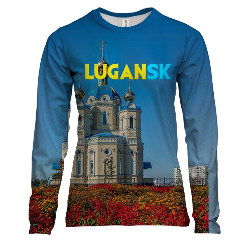 Женский 3D лонгслив Луганск