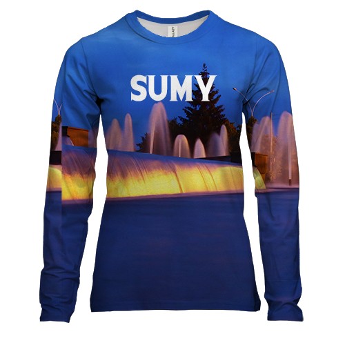 Женский 3D лонгслив Сумы
