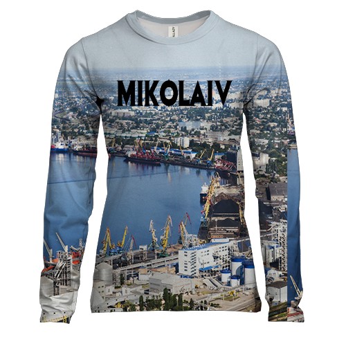 Женский 3D лонгслив Николаев