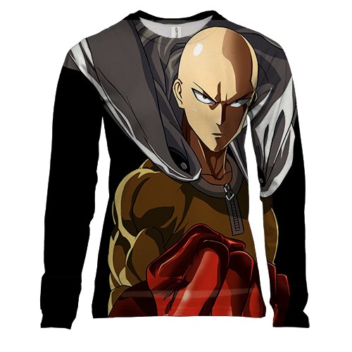 Жіночий 3D лонгслів з One Punch Man