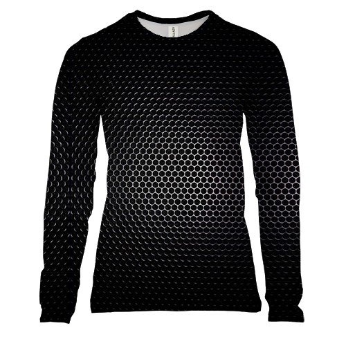 Женский 3D лонгслив Металлическая сетка