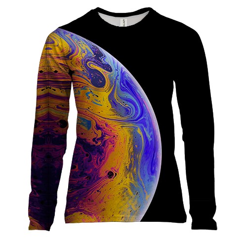 Жіночий 3D лонгслів "Планета"