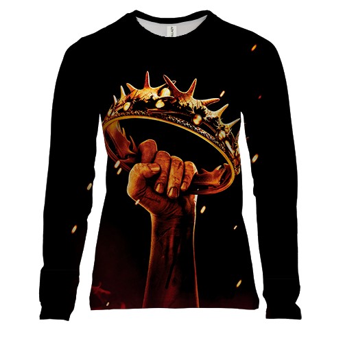 Женский 3D лонгслив Game of Throne (корона)