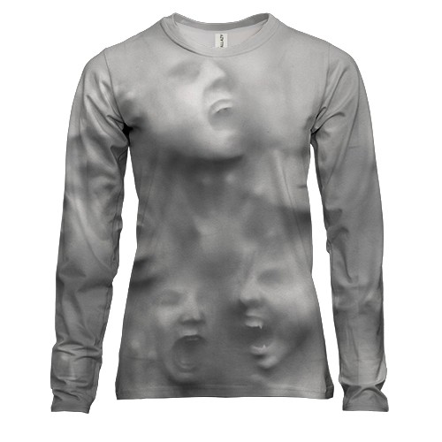 Женский 3D лонгслив Призраки внутри