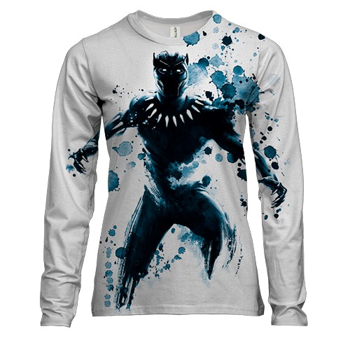 Женский 3D лонгслив Black Panther
