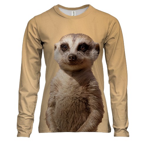 Женский 3D лонгслив с Тимоном