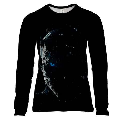 Жіночий 3D лонгслів з білим ходоком