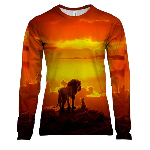 Женский 3D лонгслив Король Лев