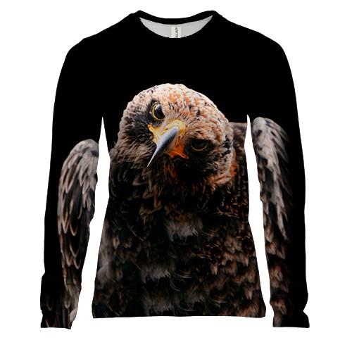 Женский 3D лонгслив с орлом