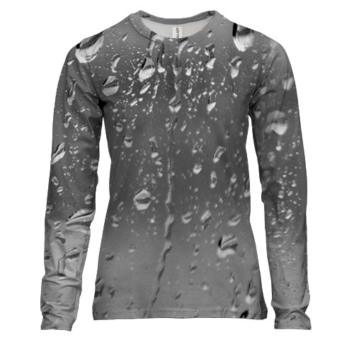 Жіночий 3D лонгслів Дощ