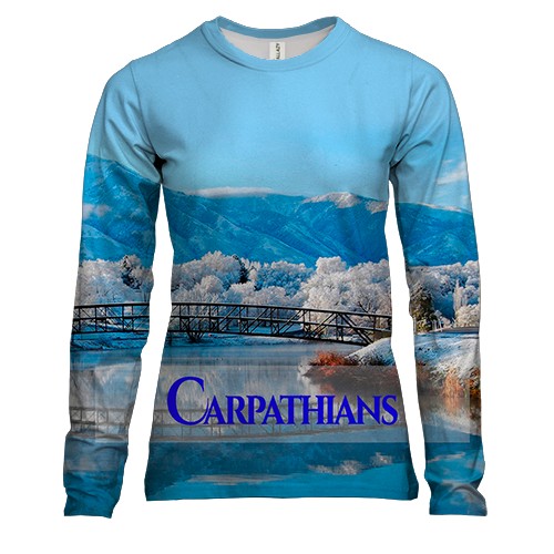 Женский 3D лонгслив Карпаты (2)