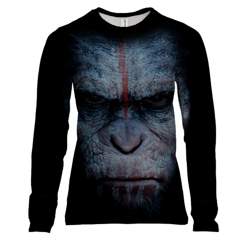 Жіночий 3D лонгслів з горилою