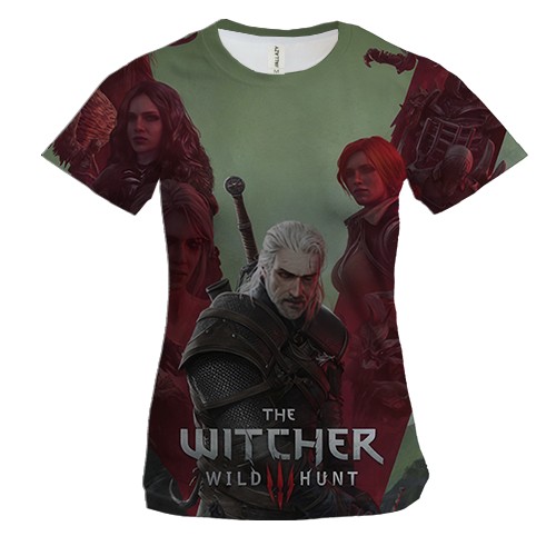 Жіноча 3D футболка "Witcher 3: Wild Hunt"