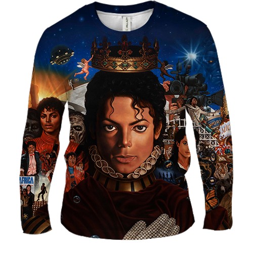 Мужской 3D лонгслив Michael Jackson