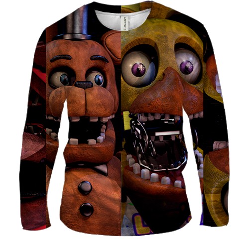 Чоловічий 3D лонгслів Halloween masks