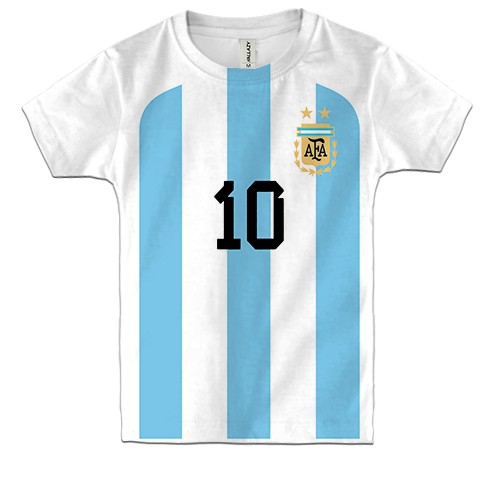 Дитяча 3D футболка Марадона 10 - Аргентина