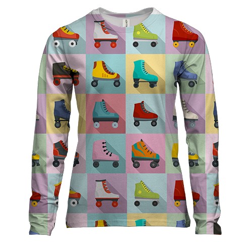 Жіночий 3D лонгслів с роликами