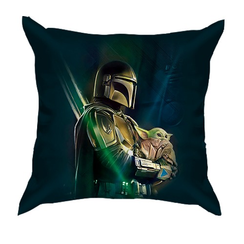 3D подушка Мандаларець з Грогу