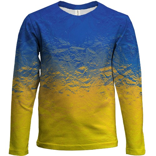 Дитячий 3D лонгслів прапор України (скло)